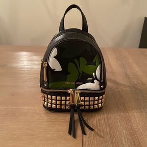 Rare Michael Kors mini studded leather backpack